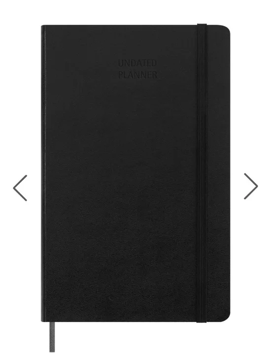 Moleskine Weekly Undated Planner Black Hardcover 5