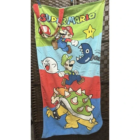 Nintendo Super Mario Luigi Beach Towel 53