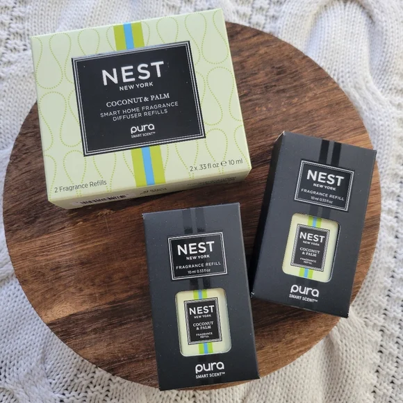 NEST NY Home Fragrance Diffuser Refill Smart Vials Coconut & Palm