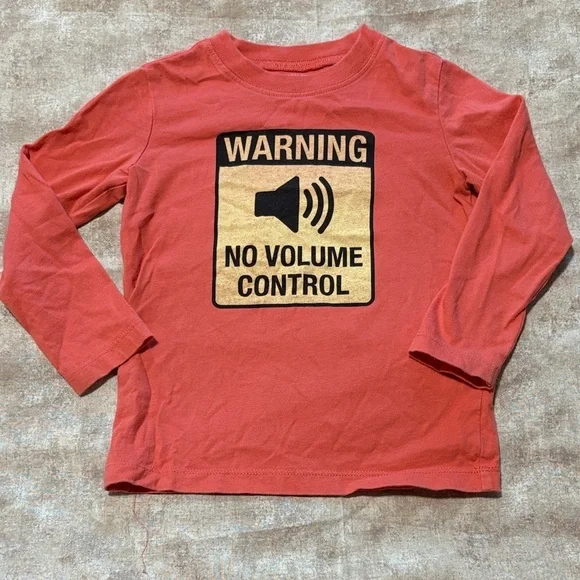 OshKosh B'gosh Red Long Sleeve Tee with Fun Print