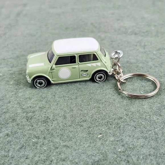 Hot‎ Wheels Then and Now Austin Mini Cooper S - 1:64 Diecast Car Custom Keychain
