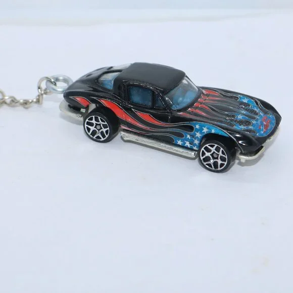 Hot Wheels 2004 Star Spangled Series Split Window coupe custom keychain 1/64