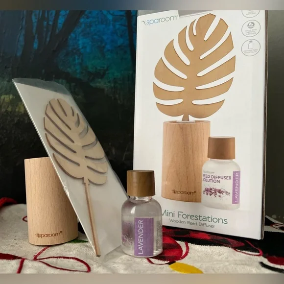 Wooden Reed Diffuser Mini Forestations Lavender