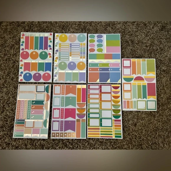 Erin Condren 7 Sheet Sticker Bundle #5 of 5