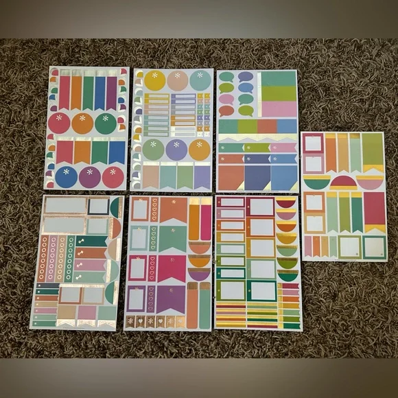 Erin Condren 7 Sheet Sticker Bundle #2 of 5