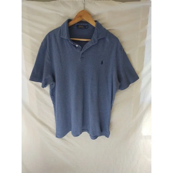 Ralph Lauren Men's Short Sleeve Shirt Sz XL Light Blue