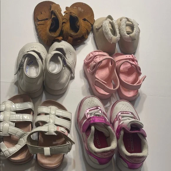 Pink and White Baby Sneakers