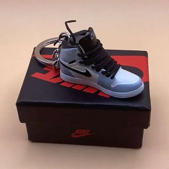 COPY - MINI 3D Sneaker Keychain Jordan 1 Blue White