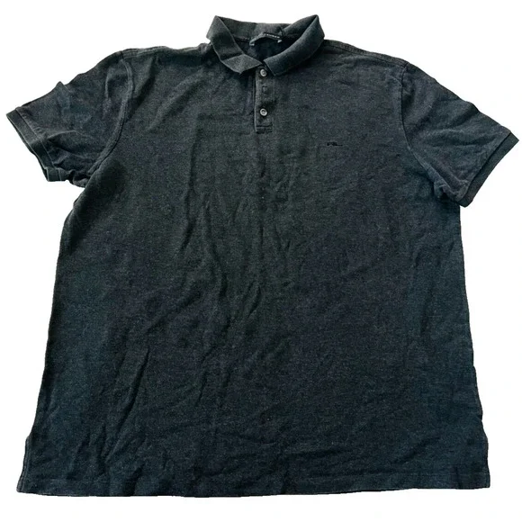 Ralph Lauren Mens Polo Shirt Emboidered Logo Short Sleeve Black Size XL