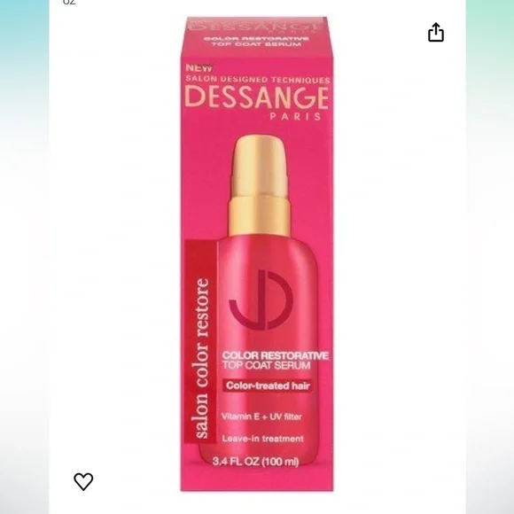 Dessange Paris Salon Color Restore Color‎ Restorative Top Coat Serum 3.4oz