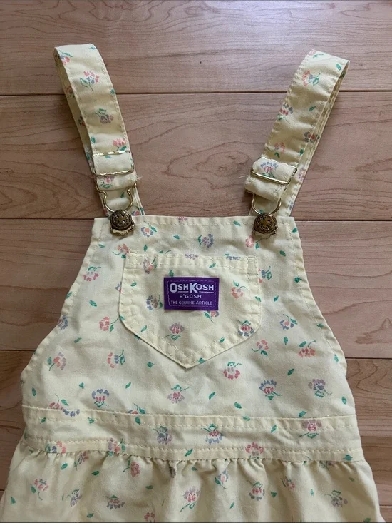 OshKosh B'gosh Pale Yellow Floral Jumper