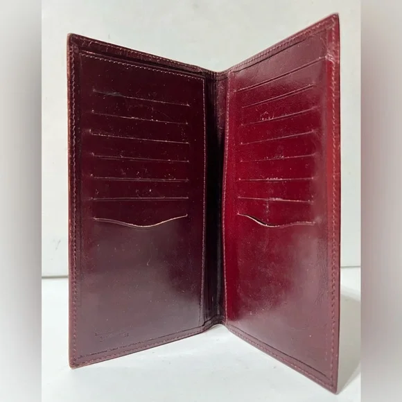 Cordovan Hide Renwick BiFold Wallet Card Holder Bi-Fold Made in Canada 7x4”