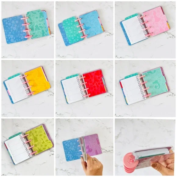 Disney princess Micro happy planner size undated months and weekly layouts