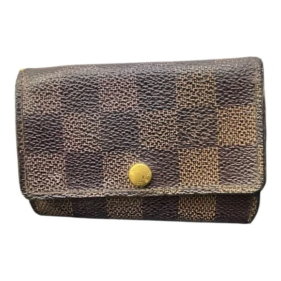 Louis Vuitton Brown Wallet with Gold‎ Accent