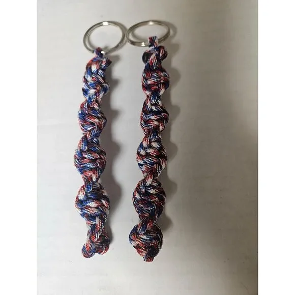Paracord Keychain DNA Twist Veteran Made‎