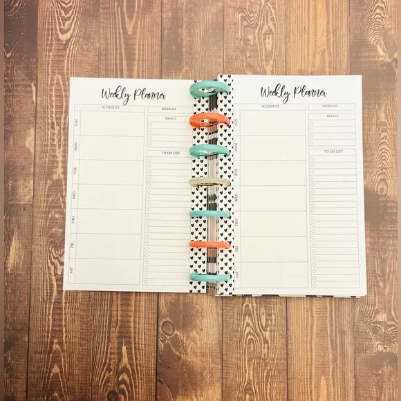 Mini Happy Planner Inserts Weekly Layout Sunday Start