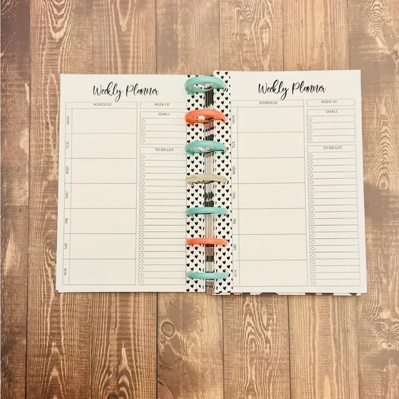 Mini Happy Planner Inserts Weekly Layout Monday start