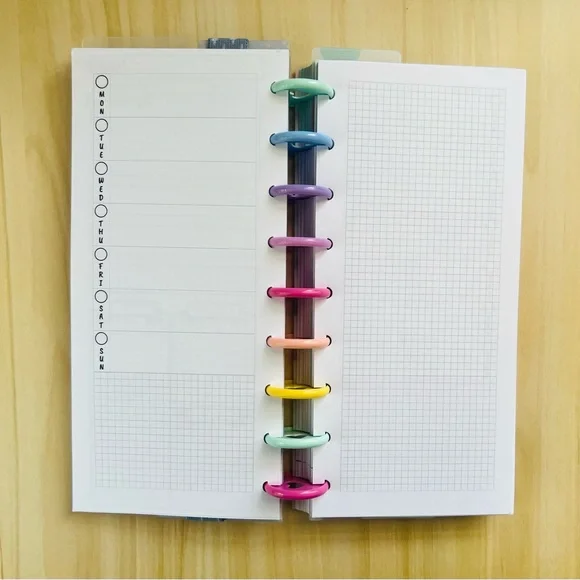 Skinny classic Happy planner size inserts weekly layout