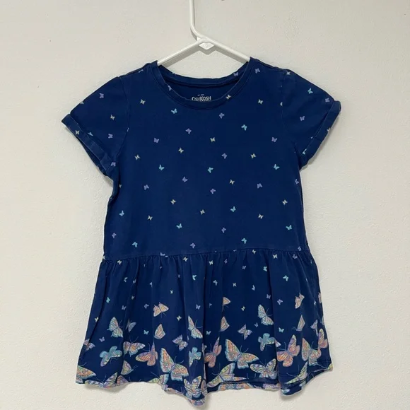 OshKosh B'gosh Blue Butterfly Print Kids Tee