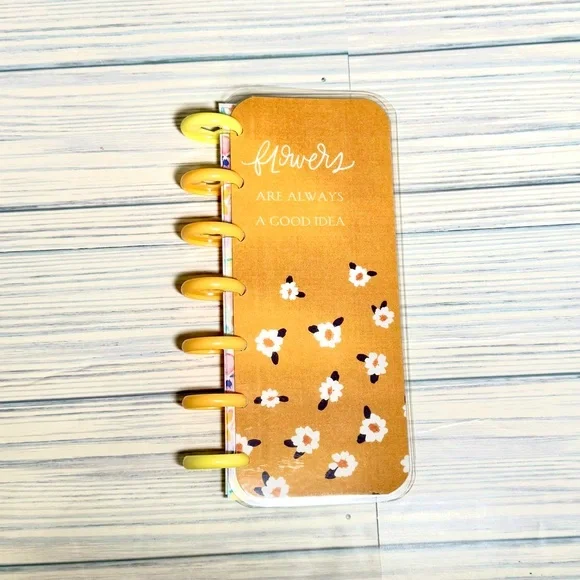 Happy Planner skinny mini size undated weekly layout Flowers are always a good i