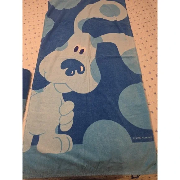 Vintage 1999 Blue's Clues‎ Set Of 2 Beach Towels 100% Cotton