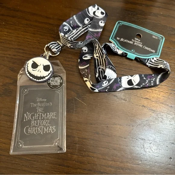 NEW Disney Nightmare Before Christmas Jack Lanyard Card Holder Horror Halloween