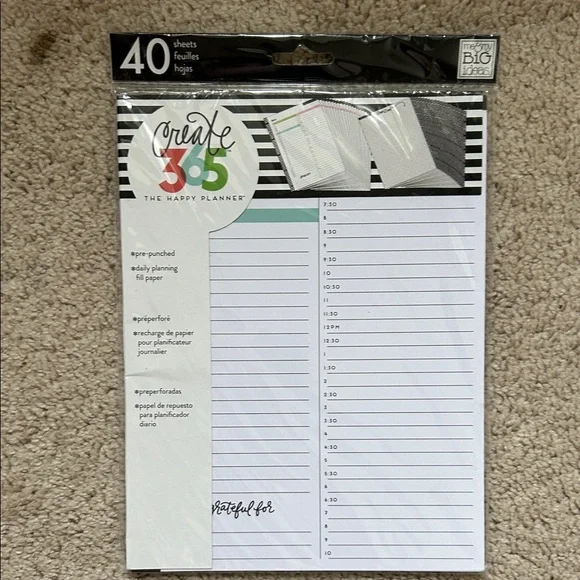 Happy Planner Create 365 40 Sheets Classic Size