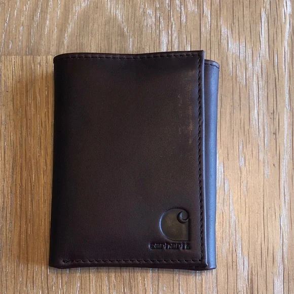 NWOT Carhartt Dark Brown Leather Wallet