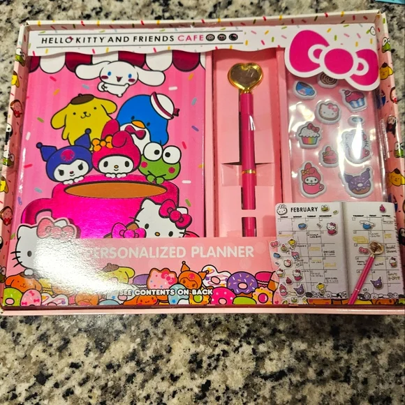Hello Kitty and Friends Cafe Personalized Planner