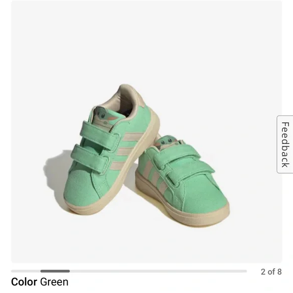 Adidas Grand Court Grogu Cloudfoam Slip-On Sneaker