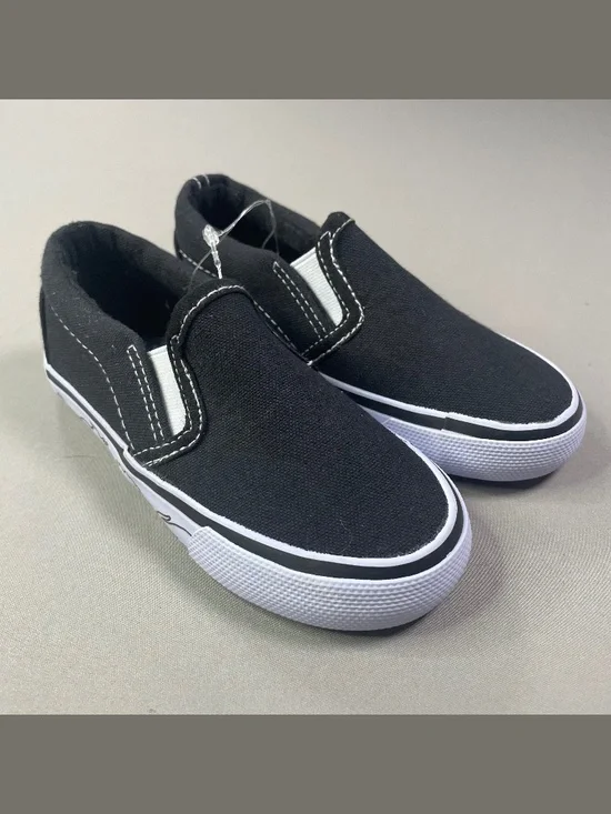 NEW Tommy Bahama Shoes Boys 9T toddler black canvas Dino slip on beach casual