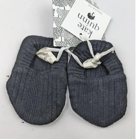 Kate Quinn Black Booties 0-3 Months