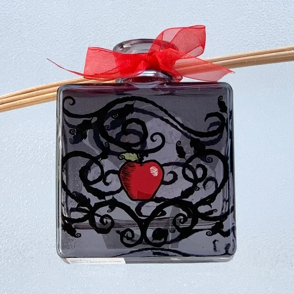 Disney Snow White Red Apple Glass Bottle Reed Essential Oil or Incense Diffuser