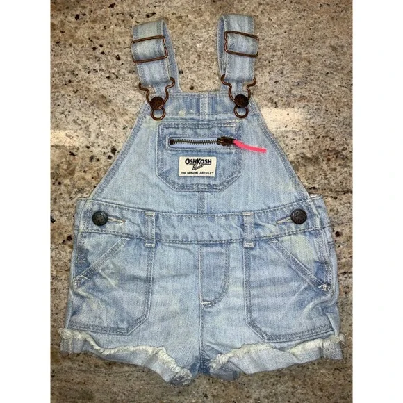 Vintage Oshkosh B'Gosh Overalls Girl 6‎ months