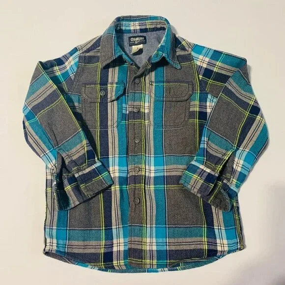 Oshkosh Bgosh Squared Long Sleeve Shirt Size‎ 5