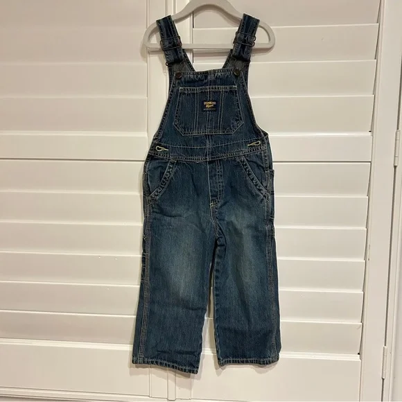 Oshkosh Bgosh Classic Denim Overalls Blue Size 3T