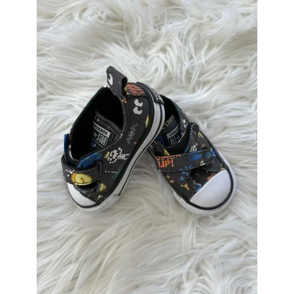 Converse Unisex-Baby Chuck Taylor All Star Low Top Sneaker Gamer Print 3