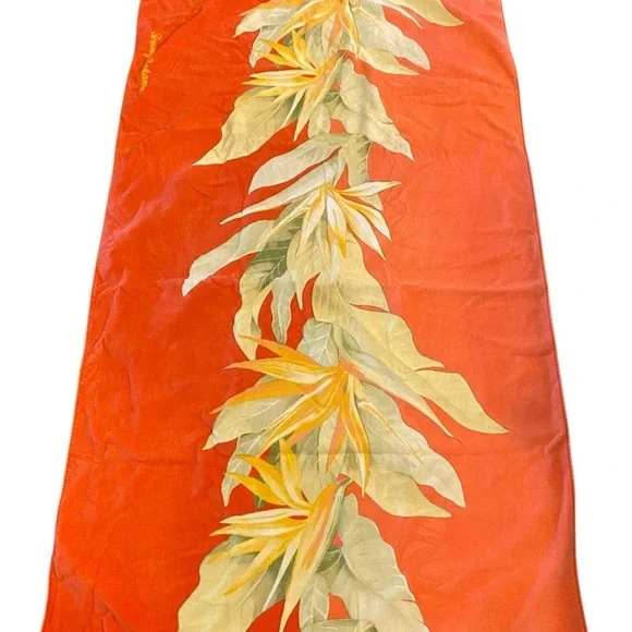 Tommy Bahama orange bird of paradise home oversized beach towel