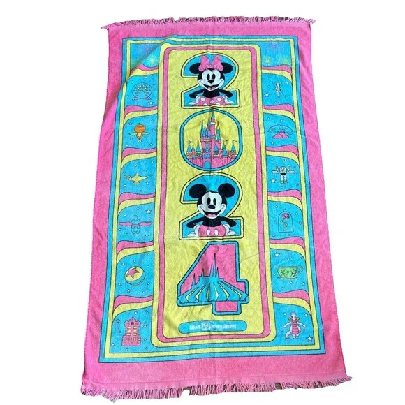 Disney Parks 2024 Disney World Adventure Beach Bath Towel 33