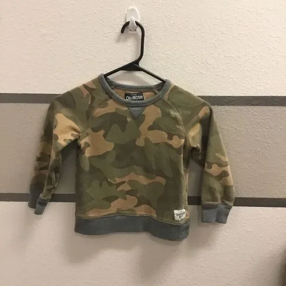 Osh Kosh B’Gosh Boys Camo Sweatshirt