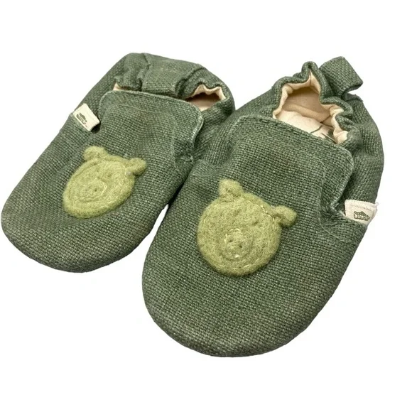 Green Piggies Soft Baby Shoe Frog #5306 Size 6 New‎ in Bag