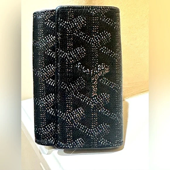 Goyard Key Holder Black Goyardine Saint-Michel Key Ring