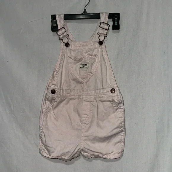pink OshKosh short overalls size 5T