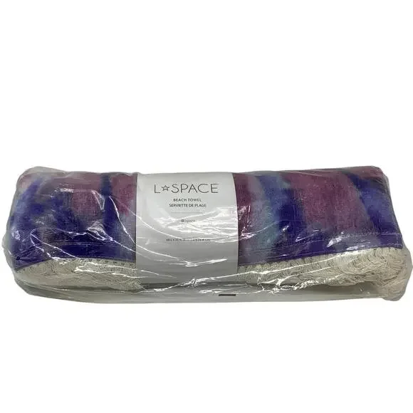 L*Space Beach Towel 68 X 30 Large Tie Dye NEW