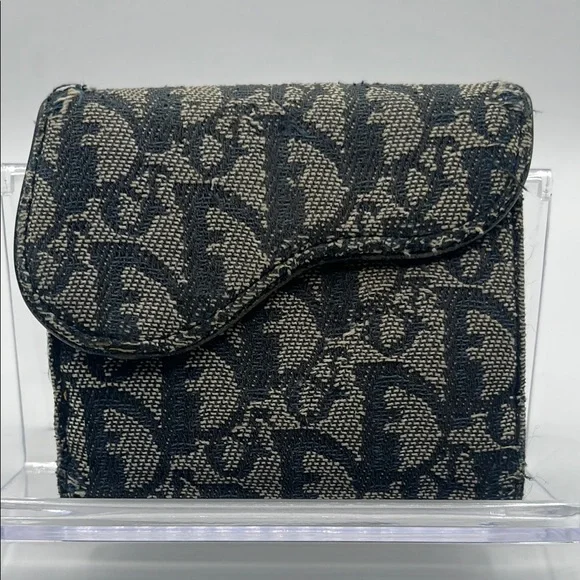 Dior Monogram Canvas Fabric Wallet