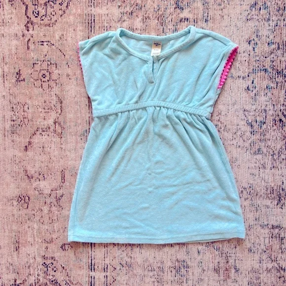 OshKosh B'gosh Blue and Pink swim cover up with V-Neck