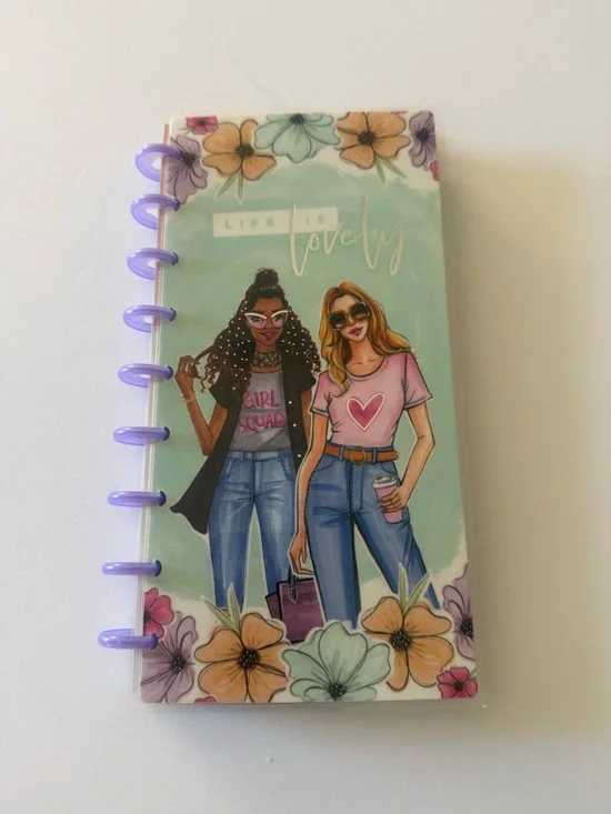 The Happy Planner RongRong Life is Lovely 2020 Planner Pink & Lavender flowers