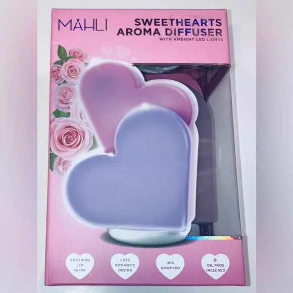 Mahli Sweethearts LED Aroma Heart Diffuser - NEW!