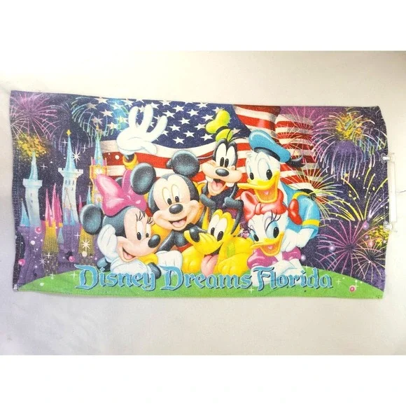 Disney Dreams Florida Beach Towel By Jerry Leigh 52x27 2008 Pre-Owned July 4th