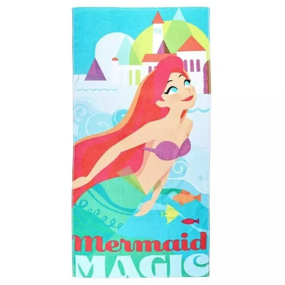Disney's The Little Mermaid Kids Beach Towel by The Big One Kids™ NEW